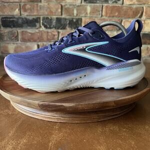 Brooks Glycerin GTS 22 Supportive Blue Road Running Shoes Sneakers Women's 10